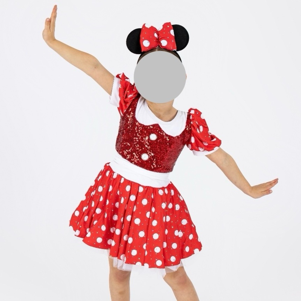 Sequin Minnie Mouse Costume with Headband